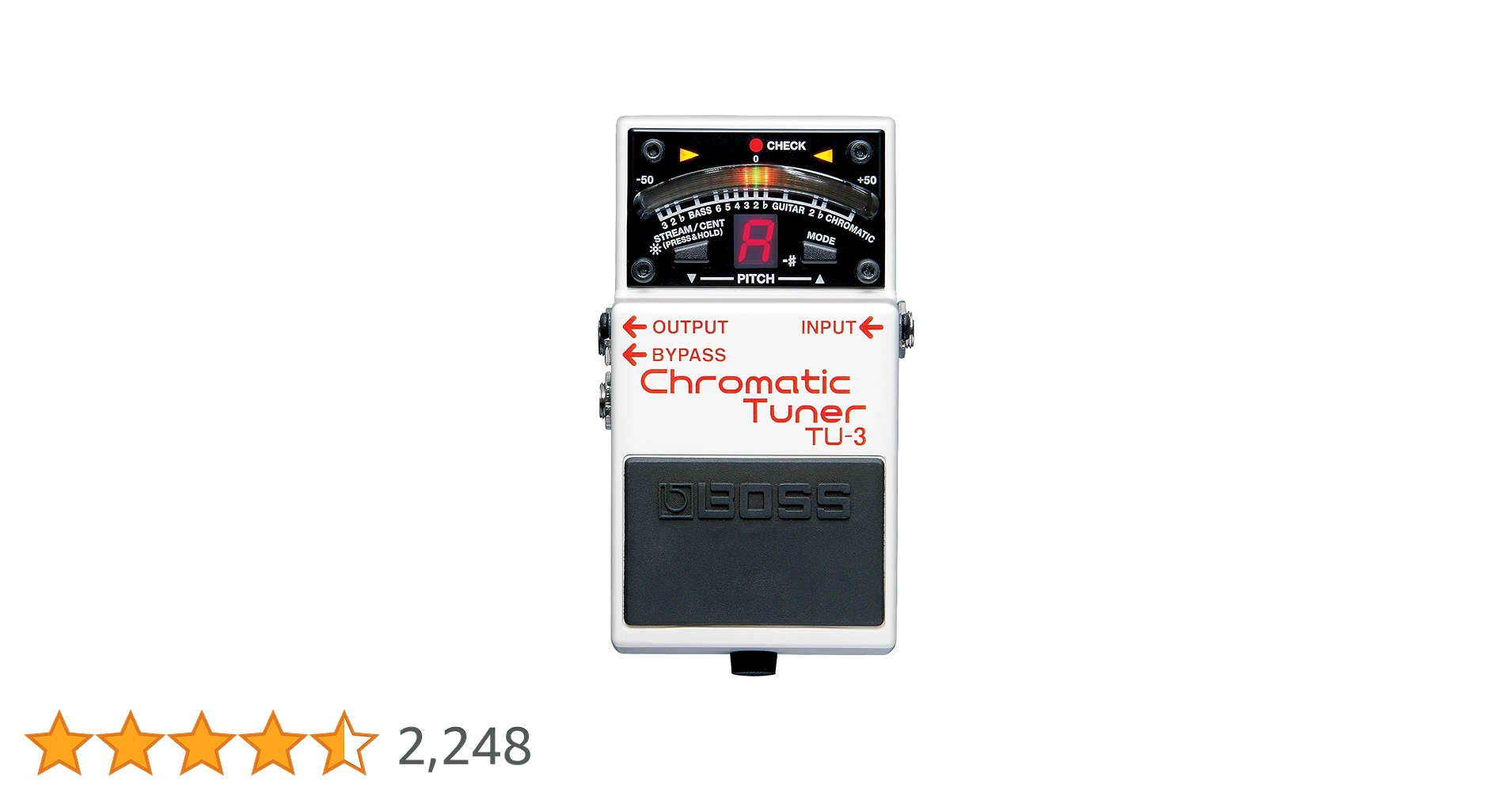 Amazon.co.jp: BOSS ボス クロマチックチューナー TU-3 電源供給可能